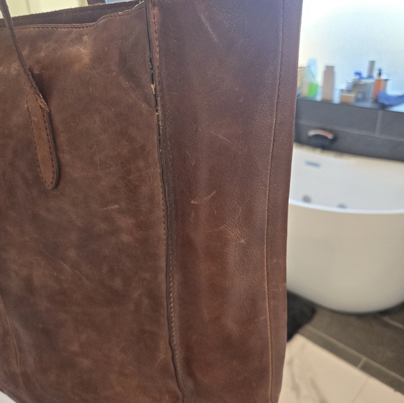 J. Crew large brown leather bag - Picture 13 of 14